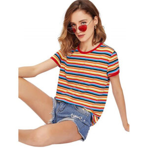 New Arrival Fashion Women Colorful T-Shirt