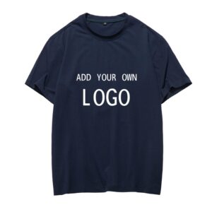 Add your own logo customized blank plain T-shirt