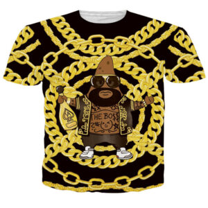 Custom Pattern Logo Cartoon Character Mens T-shirt