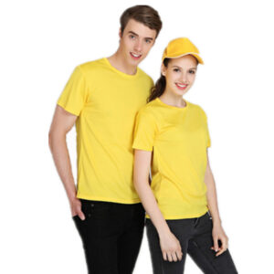 Couples round t-shirt unisex t-shirt with many colors uniform
