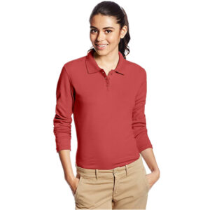 Wholesale High Quality Women Long Sleeve Polo Shirt