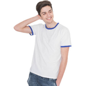 Wholesale New Design Color Block Collar Short Sleeve T-Shirt