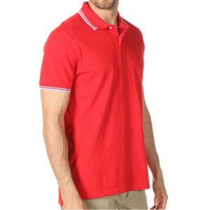 man pk polo t-shirt wholesale with tipping collar&cuff