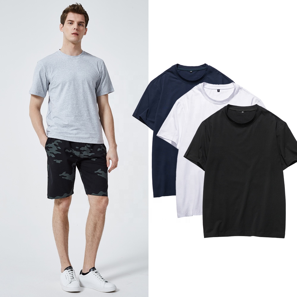 mens tshirts basic tshirt mens solid clothing T-shirts - Image 6