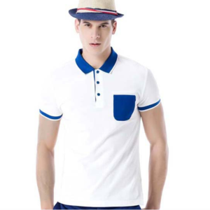summer fashion men's two color polo shirt design with combination