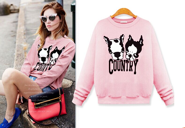 The latest design rubber printing women sweatshirt - Image 5
