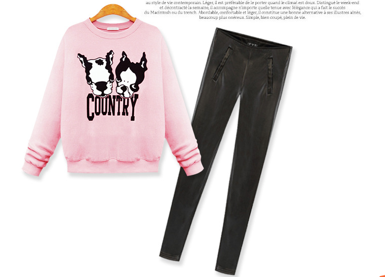 The latest design rubber printing women sweatshirt - Image 7