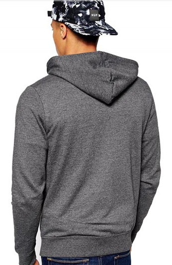 60% cotton 40% polyester custom heather grey plain zip hoodies men - Image 3