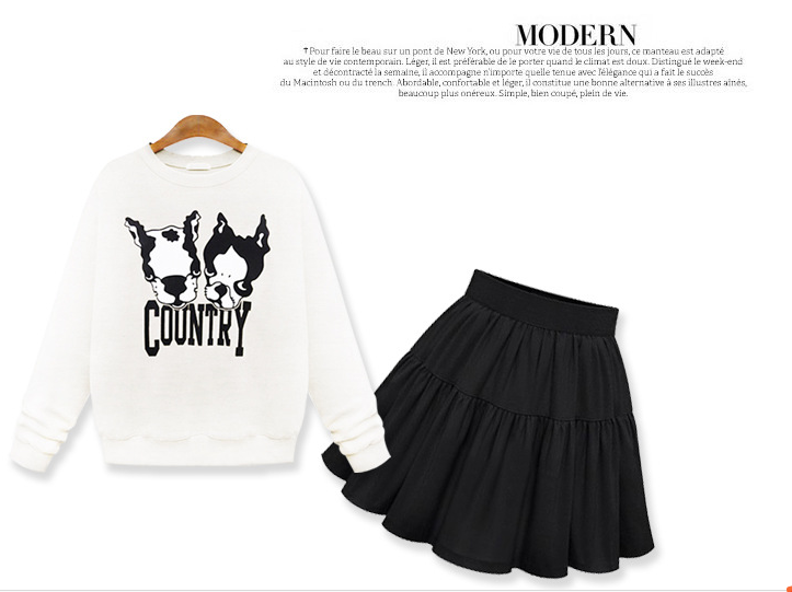 The latest design rubber printing women sweatshirt - Image 2