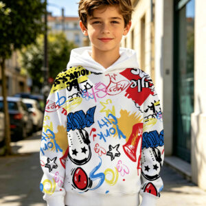 2026 the latest fashion all over printed hoodie children's Hoodie