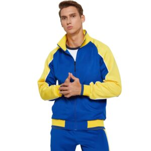 Wholesale Contrast Color Mens Activewear Set