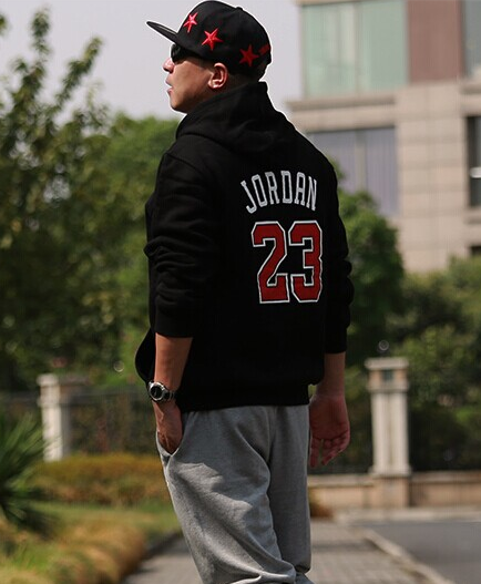kangaroo pocket athlete warm pullover sports fleece jacket men - Image 3