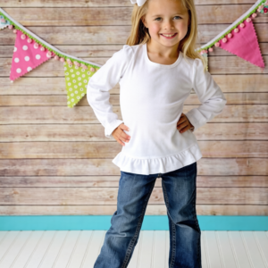 wholesale scolloped edging baby girl clothes