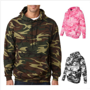 wholesale camo fleece hoodie sweatshirt with kinds of colors