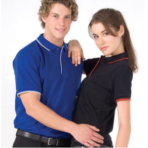 work uniform couple pigue polo shirt
